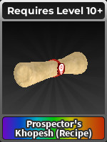 Prospector’s Khopesh (Recipe)